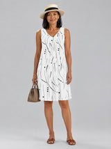 Quilla™ Cotton Blend Sleeveless A-Line Dress