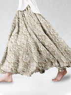 Ottavia™ Floral Lace Print Maxi Skirt