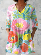 Florinda™ Pastel Watercolour Longline Blouse