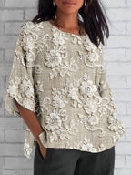 Clarabel™ Vintage Floral Print Top