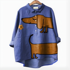 Brynja tunic in Blue Sausage Dog