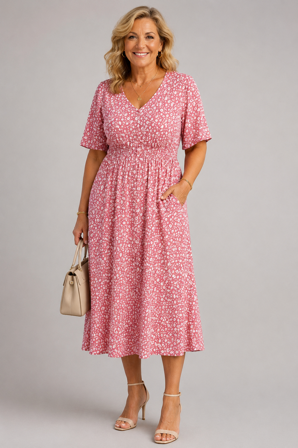 Francesca Elegant Midi Dress