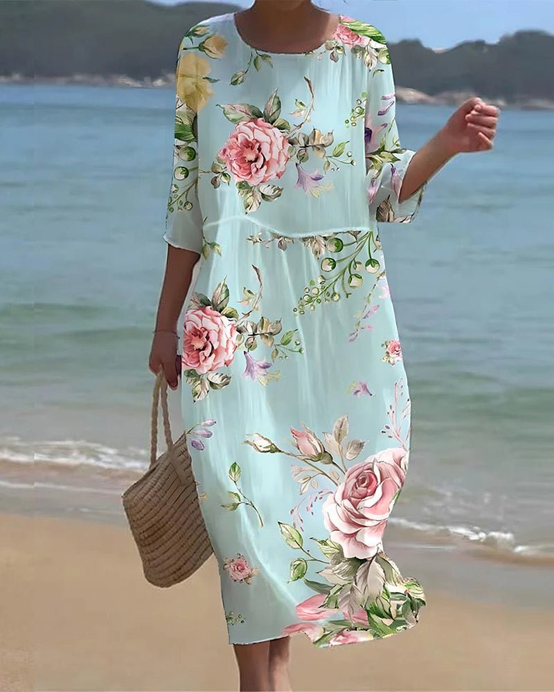 Keely™ Sunset Flower Dress