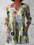 Daralis™ Watercolour Poppy Longline Blouse