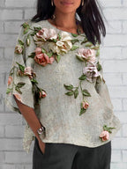 Linette™ Floral Batwing Sleeve Top