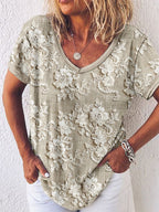 Florrie™ Textured Floral Relaxed Top