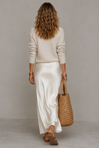 Elena Luxe Satin Gown