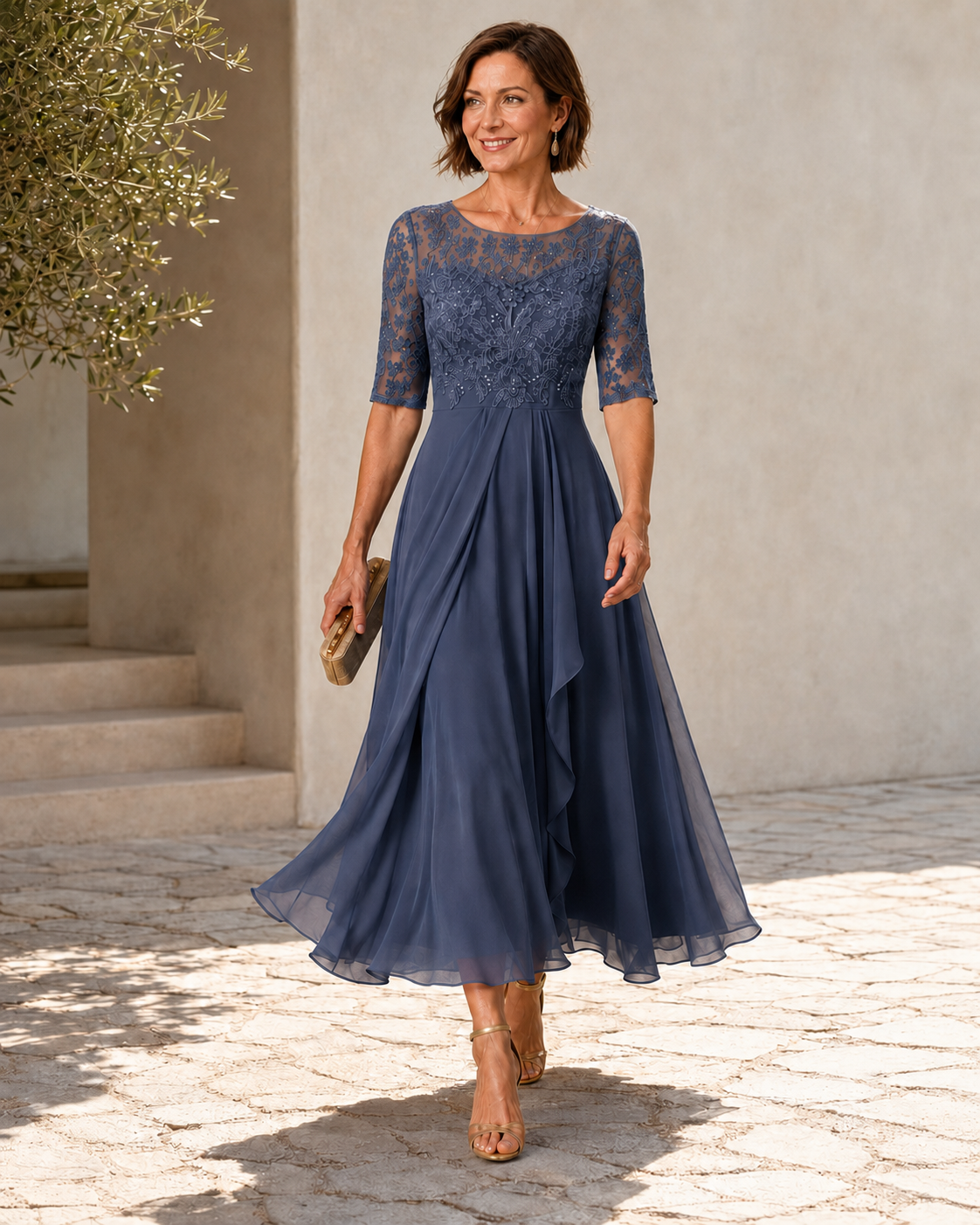 Aurelie dress in Blue