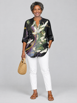 Orla™ Crane and Floral Print Blouse