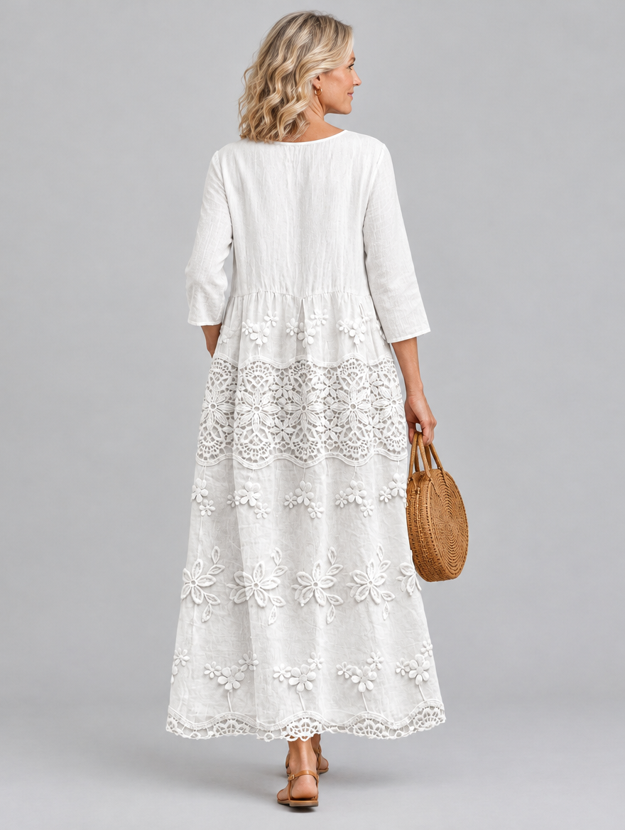 Lorinda dress in Beige