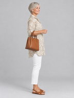 Galatea shirt in khaki, side view