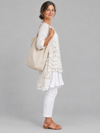 Cordula blouse in beige, side view