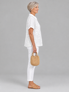 Dorota shirt in white, side view