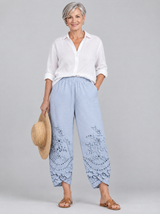 Lucetta™ Lace Print Tapered Pants