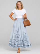 Ysolde™ Embroidered Boho Flowing Skirt