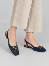 Enya™ Embroidered Buckle Cushioned Sandals