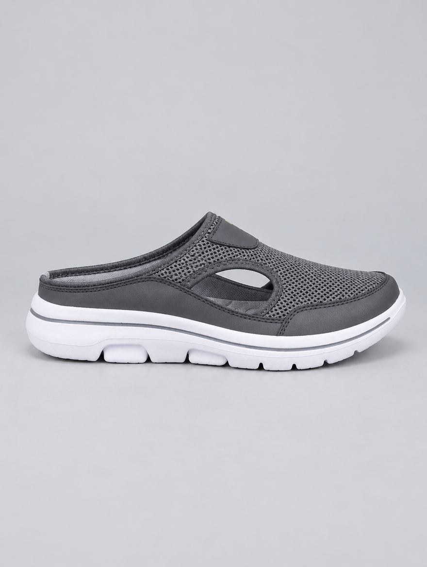 Kit sandals in grey, side view