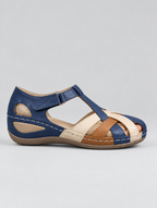 Lisbeth sandals in blue, side view