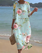 Corliss dress in Mint Floral