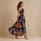 Marguerite dress in Navy