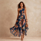 Marguerite dress in Navy
