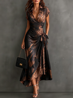 Odette dress in Brown